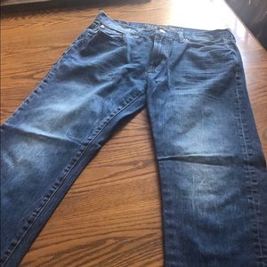 American Eagle Original Straight distressed jeans